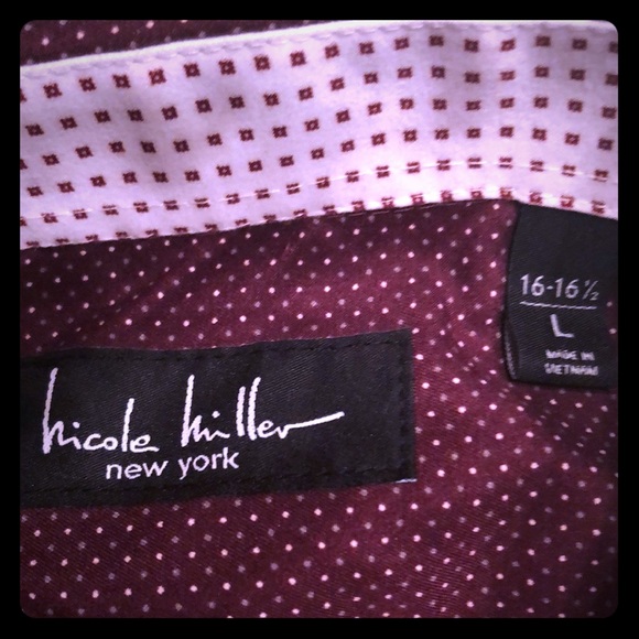 PRICE DROP! DESIGNER “ NICOLE MILLER” UNISEX DRESS SHIRT - Picture 2 of 7